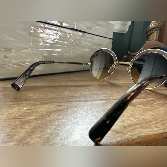 Alain Mikli 631 sunglasses gold and brown - Picture 5 of 6